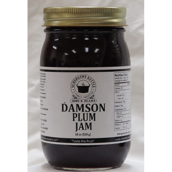 Damson Plum Jam, 18 oz