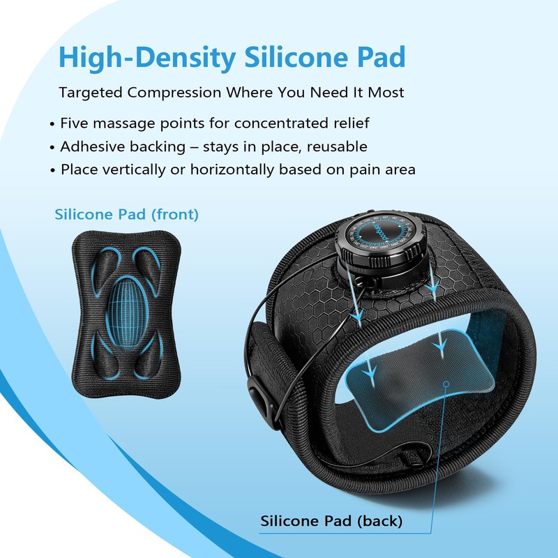 joingood Elbow Brace with Knob Quick Adjustment and Silicone Pressure