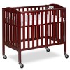 Dream On Me 3-in-1 Folding Portable Crib, Cherry, Large