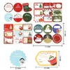 Afrizona 48pcs Christmas self-Adhesive Gift Stickers Christmas Labels Santa Claus
