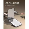Mirror Portable LED Light Folding Compact Cosmetic Mirror 1X/3X Magnification