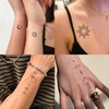 Tattoo Tech, Semi Permanent Tattoos(Moon and Sun), Rune tattoos, Lasts