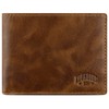 Klondike 1896 Mountain Arthur Landscape Buffalo Leather RFID Wallet, Cognac,