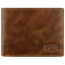 Klondike 1896 Mountain Arthur Landscape Buffalo Leather RFID Wallet, Cognac, Classic