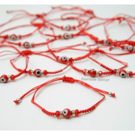 Handmade 12 Evil Eye Kids Protection String Bracelet Pulsera Ninos Mal De Ojo Red String
