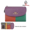Royal Bagger RFID Blocking Women's Short Wallet Genuine Leather Multi-card