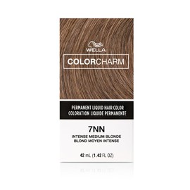 Color Charm COLORCHARM Permanent Liquid Hair Color for Gray Coverage| 7NN Intense Med Blonde | 1.4 Fl Oz