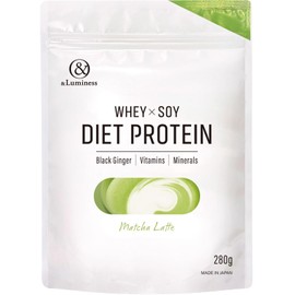 アンドルミネス プロテイン ダイエット 置き換え 女性 抹茶ラテ風味 280g ホエイ ソイプロテイン