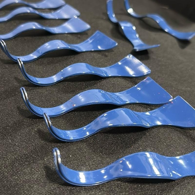 Barber Curved Razor - Comfortable Design for Everyday Use Daily:_Blue