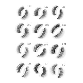 My Colors ART SECRET False Eyelashes,Natural & Soft 3D Eyelashes Pack 10 Pairs of 1 box (06)