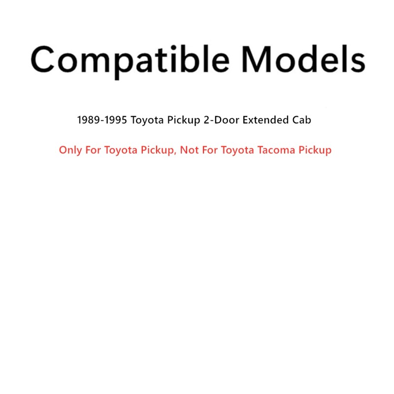 NAGD Fits 89-95 Toyota Pickup 2DR Ext. Passenger Right Quarter