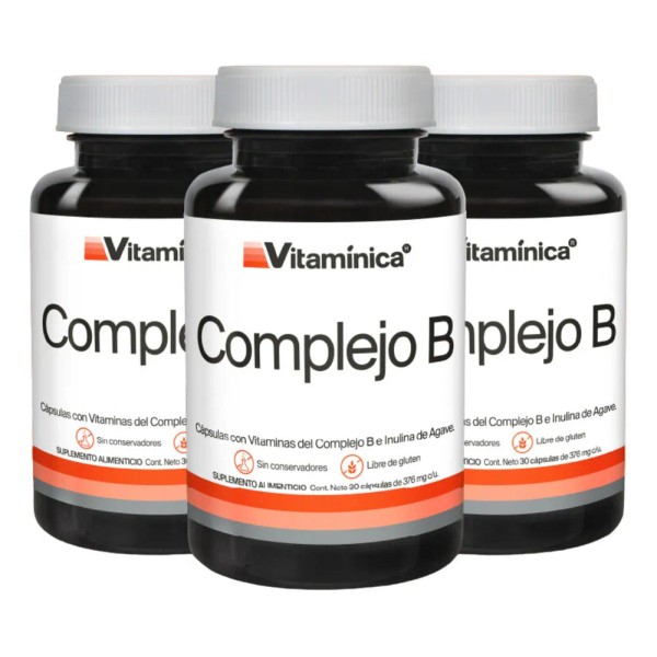 Complejo B Vitamínica 3 Pack - 90 Cápsulas De 376