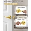 KNOBWELL 6 Pack Door Knob Interior Privacy Handle for Bed