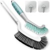 2Pcs Cleaning Brushes, Multi-Purpose Right Angle Brush Scrubbing Kitchen Bathroom
