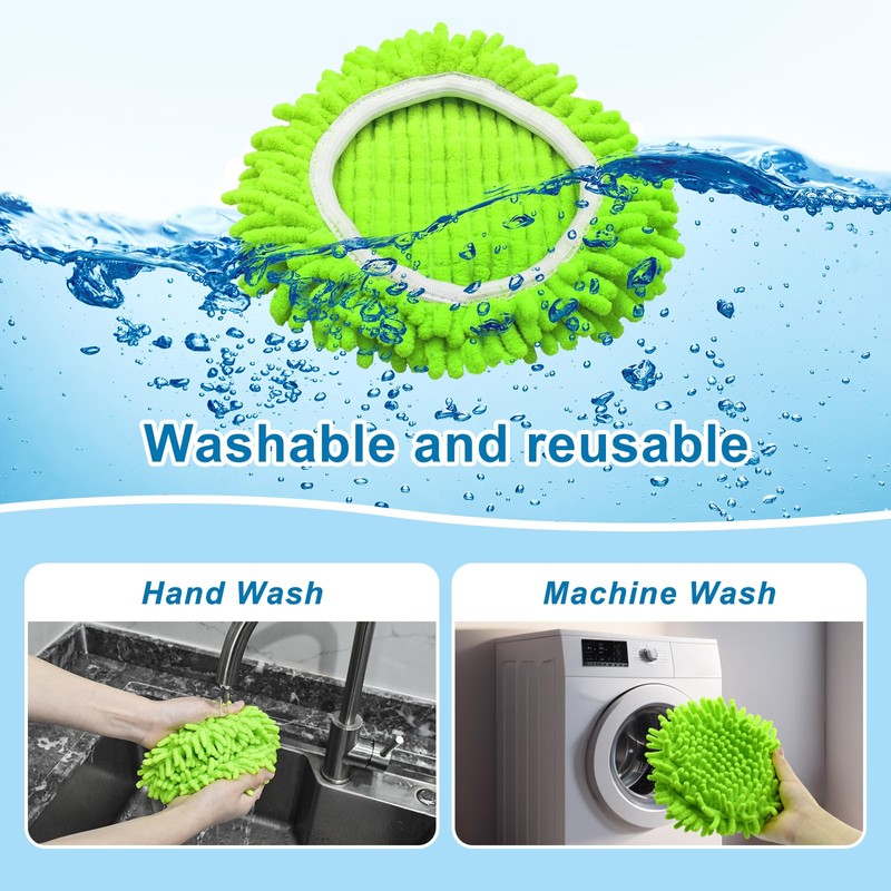 Yuunaie Spin Mop Heads Replacements for Ocedar Easywring 1 Tank