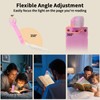 Bsdgeclogy Clip On Book Light, USB Rechargeable Reading Light with