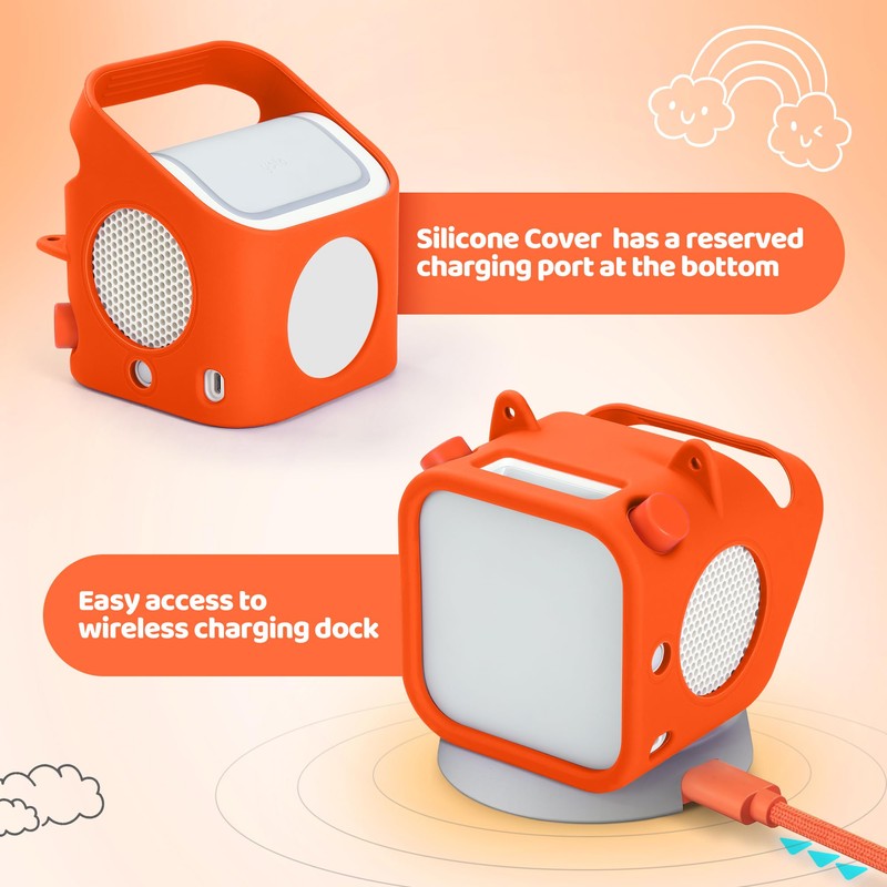 Protective Cover Carrying Silicone Case Compatible with Yoto Player 3rd