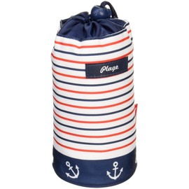 Asahi Koyo Plastic Bottle Holder Plage (Renewed) Border Approx. φ3.1 x Height 7.5 inches (8 cm) x 7.5 inches (19 cm)