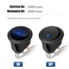 Nilight 12PCS 12V Blue Round Toggle LED Switch 20A 12V