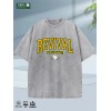Mens Oversized Summer Washed Tee 100% Cotton 5 Colors Chicago