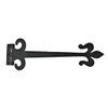 Renovators Supply Manufacturing Strap Hinge 18 in. Black Wrought Iron