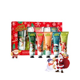 Hand Creams Christmas Set of 5 Mini Hand Cream Gift Set, Dry Cracked Hands Moisturising Cream for Winter, Small Gift Christmas for Men/Women/Mother/Girlfriend Christmas Set B
