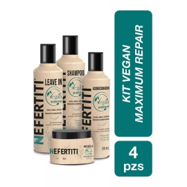 Nefertiti Kit Completo Vegan Con Queratina Sin Sulfatos Sin Parabenos