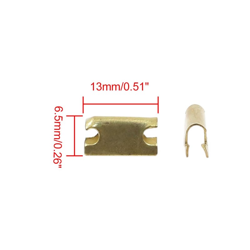 X AUTOHAUX 20pcs Metal Retainer Car Console Trim Clip 6.5mm