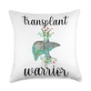 New Liver Transplant Recovery Liver Transplant Survivor Throw Pillow