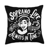 Soprano Singer Vocal Range Vocalist Voice Singing Choir Throw Pillow