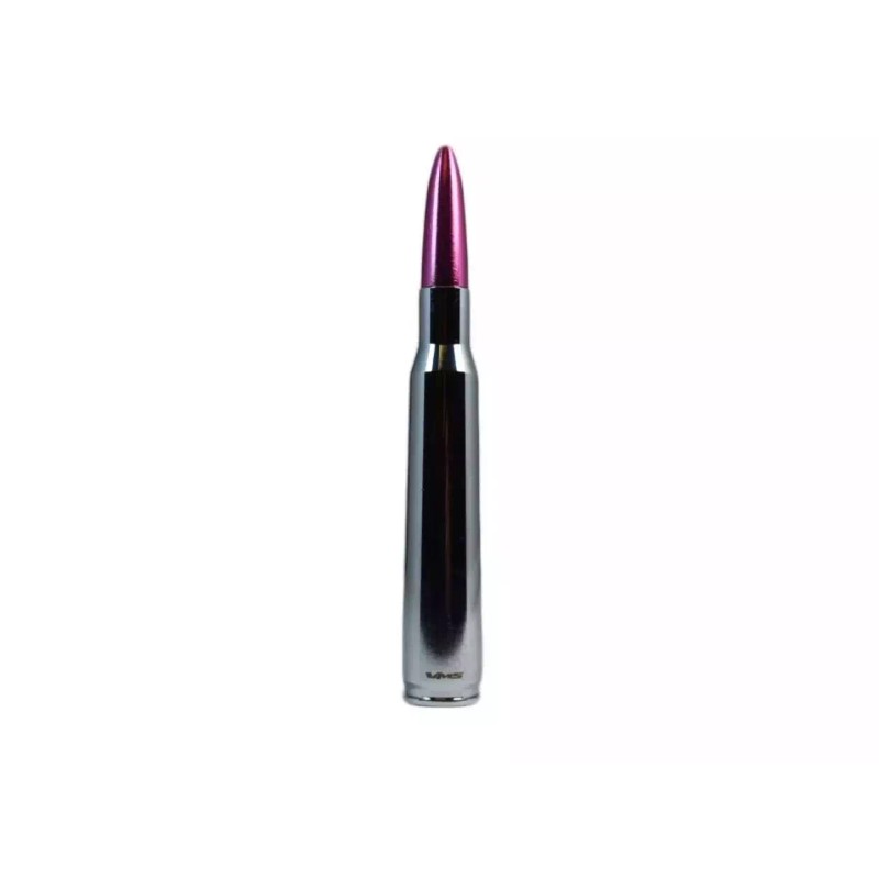 VMS RACING Chrome With Pink Tip Bullet Antenna for Ford