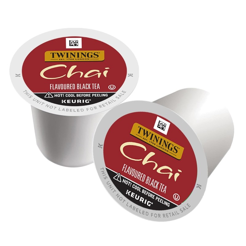 Twinings Chai Black Tea K-Cup Pods for Keurig Brewers, 72