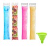 100 Pcs Disposable Ice Popsicle Mold Bags BPA Free Freezer