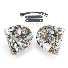 FARBIN Train Horns for Trucks Snail Horn for Motorcycle 12V Train Sound Car Horn Kit 150DB Super Loud Horn for Motorbike Truck Boat Pickup (Skull pattern,12V)