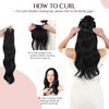 Clip in Hair Extensions Real Human Hair, 20 Inch 7pcs