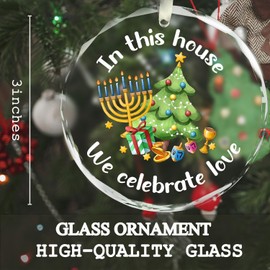 Glass Hanukkah Ornaments 2025 - Spiritual Gifts for Men & Women