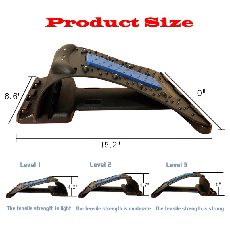 Plugsharge Multi-Level Neck Stretcher, Massage Relaxer Traction Device, Blue