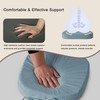 OVOV 14"x14" Chair Cushions with Ties and Washable Cover Set