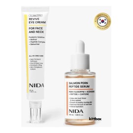 Nida Salmon Pdr Peptide Serum 50ml + Eye Cream 40ml Original