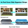 SIHAIAN Pool Cover Clip Kit and Pool Cover Side Organizer