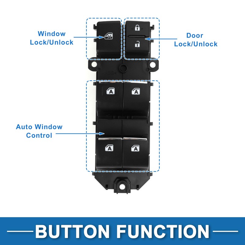 A ABSOPRO Power Window Switch No.840400E040 Front Left Driver Side