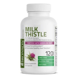Bronson Cardo Mariano 1000 Mg 120 Caps Milk Thistle