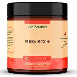 Vital Botanics Vitamina B12 con Jengibre en Polvo | 60 Cápsulas de 500 mg, 2 Meses de Suministro, Sin Gluten y Aditivos, Apto Dieta Keto