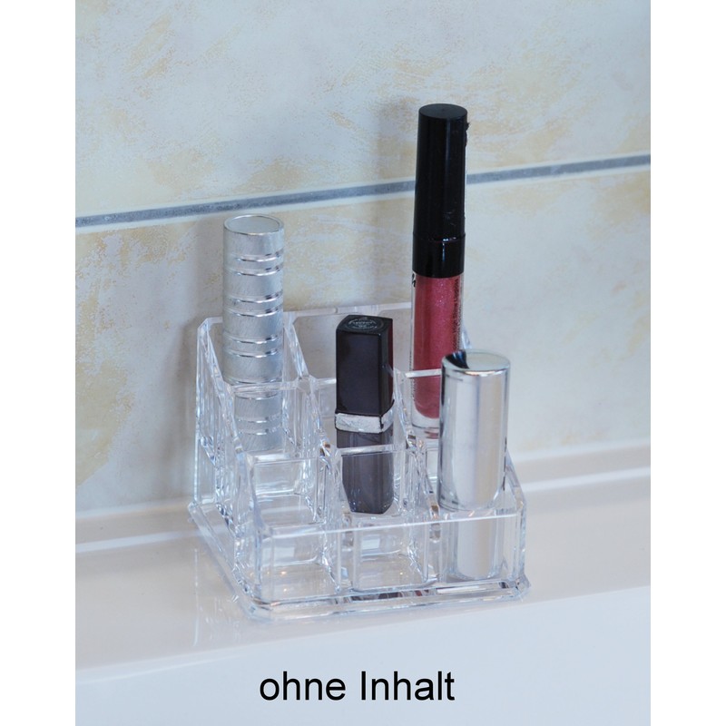 Fantasia Lipstick Holder, Acrylic, Empty, 9 x 9 cm