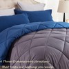 Wamsound 3 Piece Microfiber Queen Comforter Breathable & Fluffy Quilted