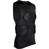 Jellybro Padded Sleeveless Shirt Chest Rib Protector Protective Shirt for