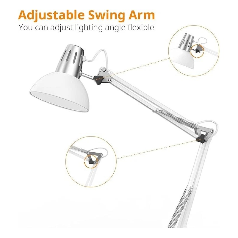 LEPOWER Floor Lamp, Swing Arm Floor Standing Lamp, Industrial Floor