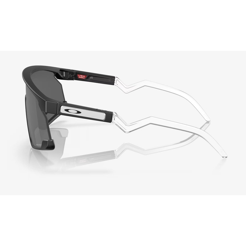Oakley BXTR Sunglasses Matte Black/Clear with Prizm Black Lens