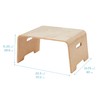 ECR4Kids Bentwood Lap Desk with Handles, Activity Table, Natural