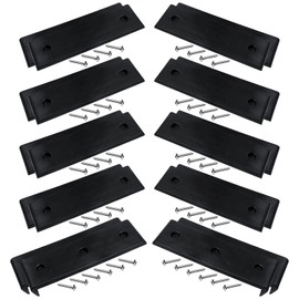 NOVINO 16PCS Boat Trailer Bunk Slides Pads and 4PCS Boat Trailer Slide Bunk Enders for Launching& Loading on/Off Easier, 3" x 10" Black Glides Slicks